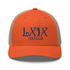 LXIX GOLF CLUB LXIX GOLF CLUB Curve Logo Trucker Cap - Blue Logo