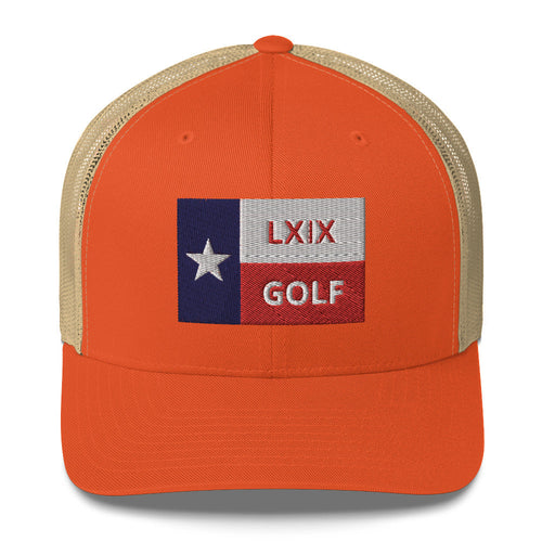LXIX GOLF CLUB LXIX GOLF CLUB Texas Flag Trucker Cap
