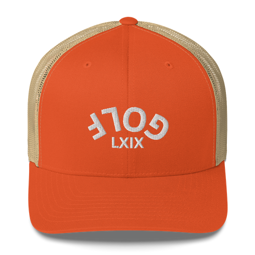 Upside Down LXIX Golf Arch Trucker Cap LXIX GOLF CLUB