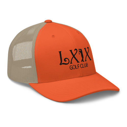 LXIX GOLF CLUB LXIX GOLF CLUB Curve Logo Trucker Cap - Black Logo