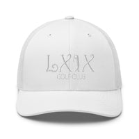 LXIX GOLF CLUB LXIX GOLF CLUB Curve Logo Trucker Cap - White Logo