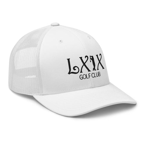 LXIX GOLF CLUB LXIX GOLF CLUB Curve Logo Trucker Cap - Black Logo