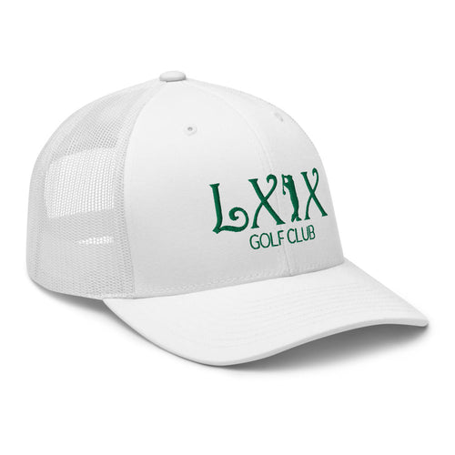 LXIX GOLF CLUB LXIX GOLF CLUB Curve Logo Trucker Cap - Green Logo