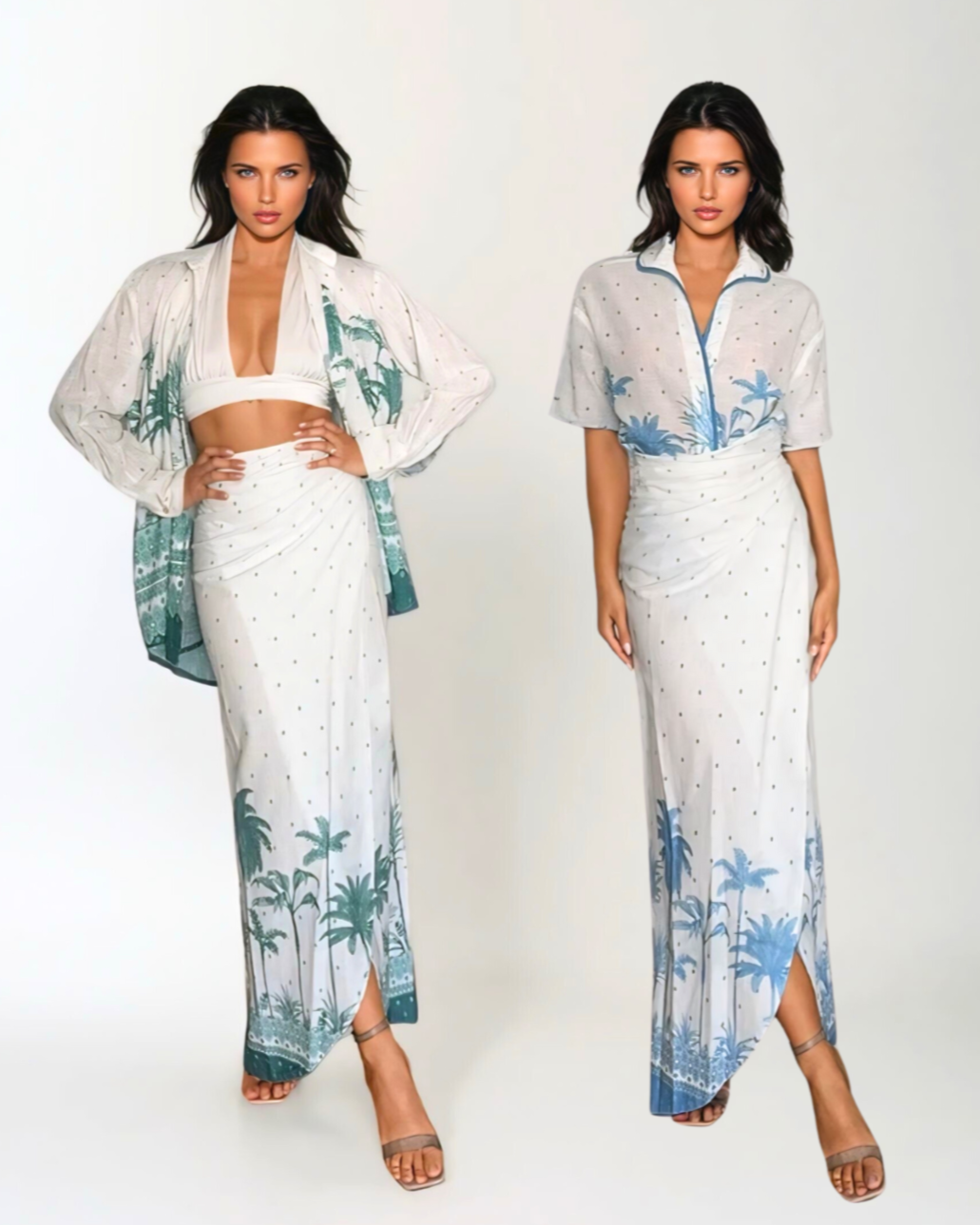 Baliawear Baliawear Reversible Wrap Skirt - Palma Cotton
