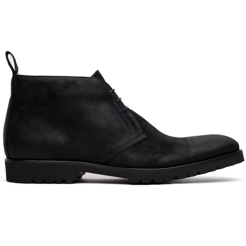 Zelli Italia Zelli Italia 46-602-BLK REZZA Suede Calfskin Chukka Boot Black