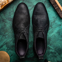 Zelli Italia Zelli Italia 46-602-BLK REZZA Suede Calfskin Chukka Boot Black