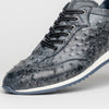 Zelli Italia 63-112-BLK RIO Ostrich Quill Sneakers, Black Denim