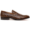 11-201-CGM ROMA Crocodile Penny Loafer, Cognac Zelli Italia