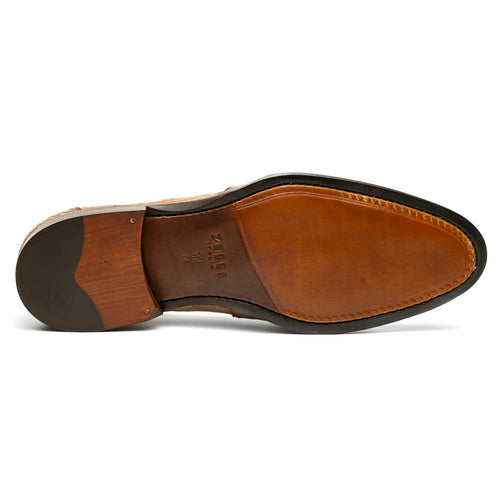 11-201-TPE ROMA Crocodile Penny Loafer, Taupe Zelli Italia