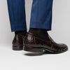 11-201-NIC ROMA Crocodile Penny Loafer, Nicotine Zelli Italia