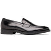 Zelli Italia 15-400-BLK ROMA Hand Burnished Calfskin Penny Loafer Black