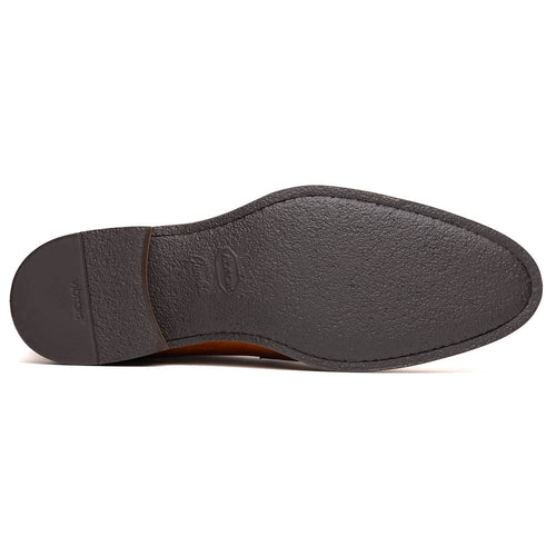 Zelli Italia 15-400-CML ROMA Hand Burnished Calfskin Penny Loafer Camel