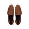 Zelli Italia 16-657-TOB ROMA Italian Suede Penny Loafers Tobacco