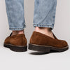 Zelli Italia 16-657-TOB ROMA Italian Suede Penny Loafers Tobacco