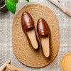 14-202-CGN ROSSI Teju Lizard Penny Loafer, Cognac Zelli Italia