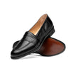 14-202-BLK ROSSI Teju Lizard Penny Loafer, Black Zelli Italia