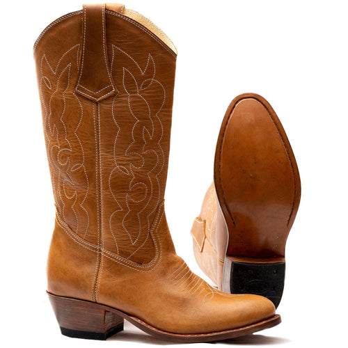 Custom Round Toe Cowgirl Boots Atitlan Leather