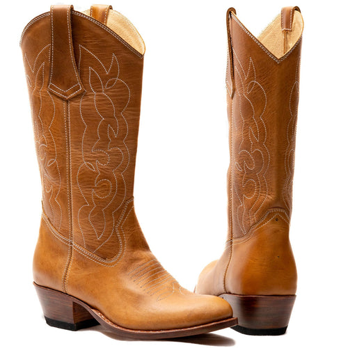 Custom Round Toe Cowgirl Boots Atitlan Leather