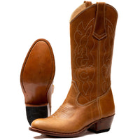 Custom Round Toe Cowgirl Boots Atitlan Leather
