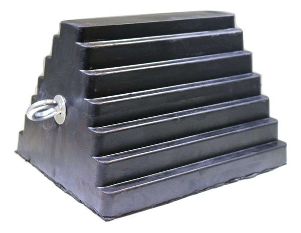 9 Pound Rubber Wheel Chock  | WC RatchetStrap.Com
