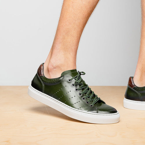 Zelli Italia 65-201-OLV RUSSO Burnished Italian Calfskin - Olive