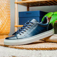 Zelli Italia 65-201-NVY RUSSO Burnished Italian Calfskin - Navy