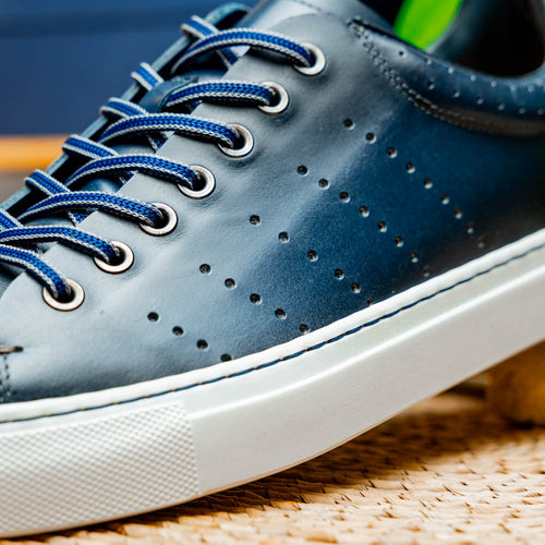 Zelli Italia 65-201-NVY RUSSO Burnished Italian Calfskin - Navy