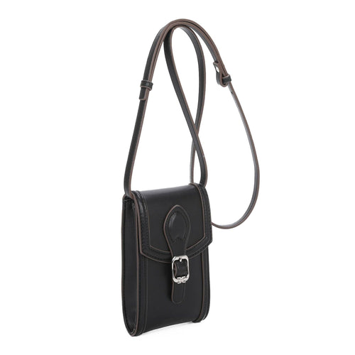 Sam Edelman Women's Greta Flap Top Phone Crossbody Handbag, Black EasyOptionXY LLC