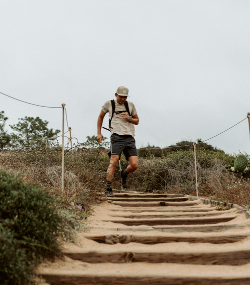 Bamboo Swift Curve-Hem T-Shirt - Sandstone Bamtech