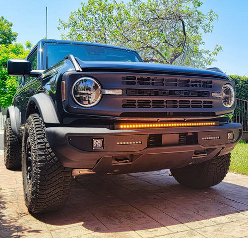 2021+ Ford Bronco Standard Bumper 40in Light Bar - Slim M&R Automotive