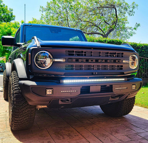 2021+ Ford Bronco Standard Bumper 40in Light Bar - Slim M&R Automotive