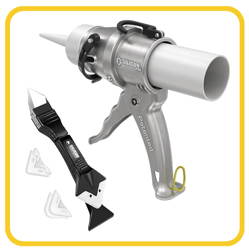 SILIGUN™ PRO Compact 24:1 Caulking Gun - Scraper Kit SILIGUN™