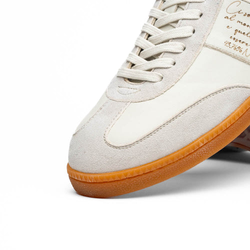 Zelli Italia 65-400-WHT SHIZZO Signature Leather Sneakers, White