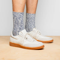 Zelli Italia 65-400-WHT SHIZZO Signature Leather Sneakers, White