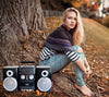 Portable CD Player with AM/FM Stereo Radio Cassette Player/Recorder Jupiter Gear