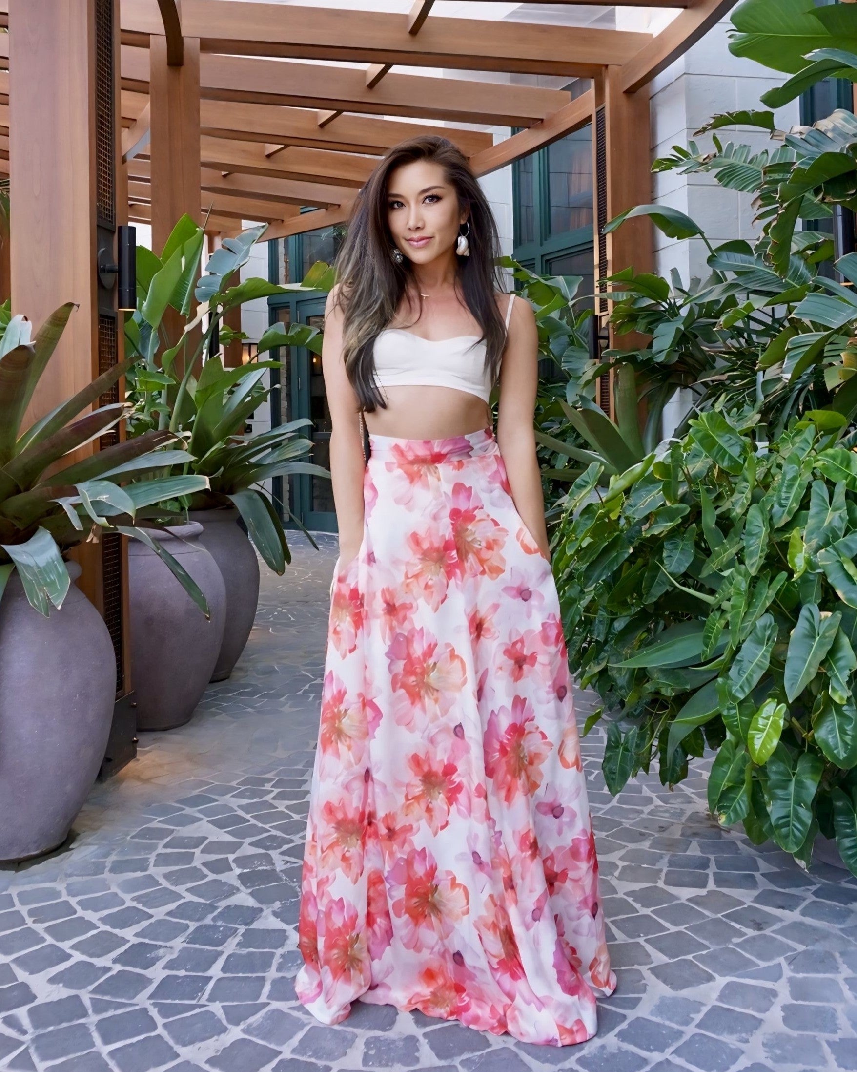 Baliawear Baliawear Show Skirt - Sunset Bloom