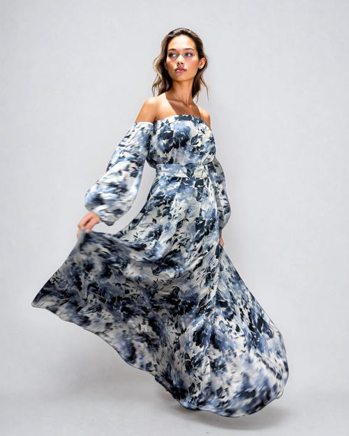 Show Skirt - Sapphire Bloom