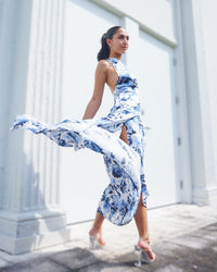 Show Skirt - Sapphire Bloom Baliawear