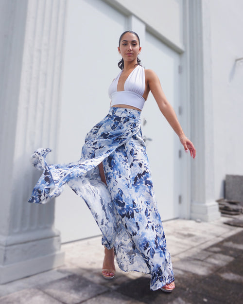 Show Skirt - Sapphire Bloom Baliawear