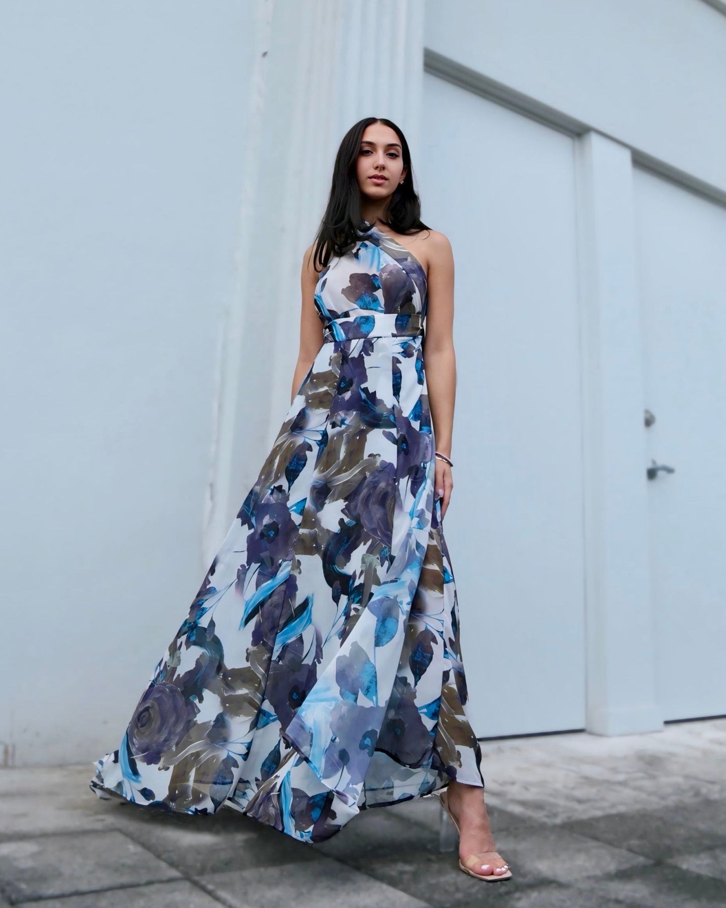 Baliawear Baliawear Show Skirt - Sapphire Bloom