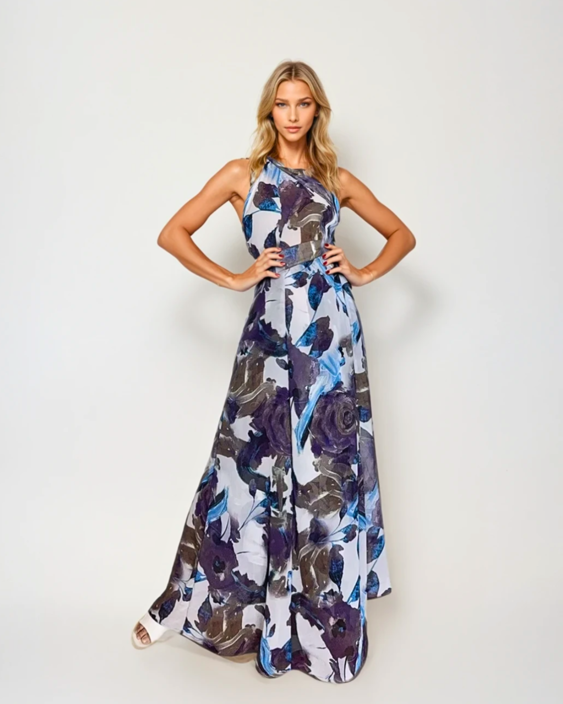Baliawear Baliawear Show Skirt - Sapphire Bloom