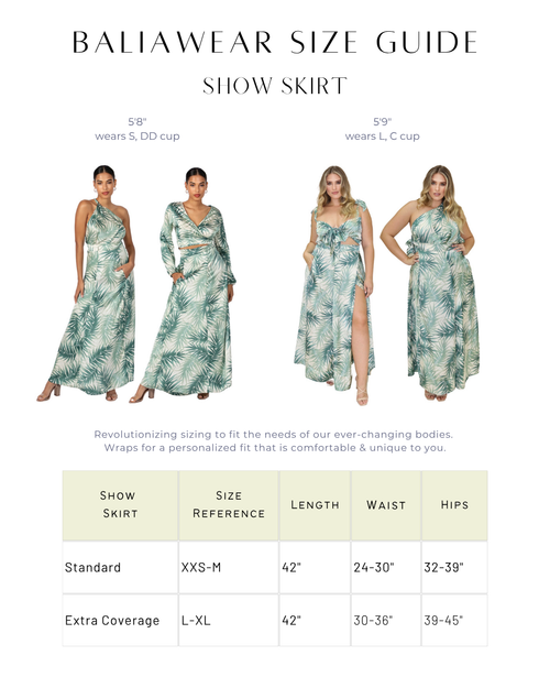 Baliawear Baliawear Show Skirt - Sunset Bloom