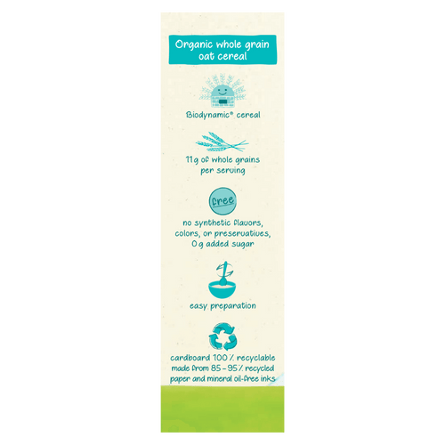 Holle Organic Whole Grain Oat Cereal - 6 Pack Holle USA