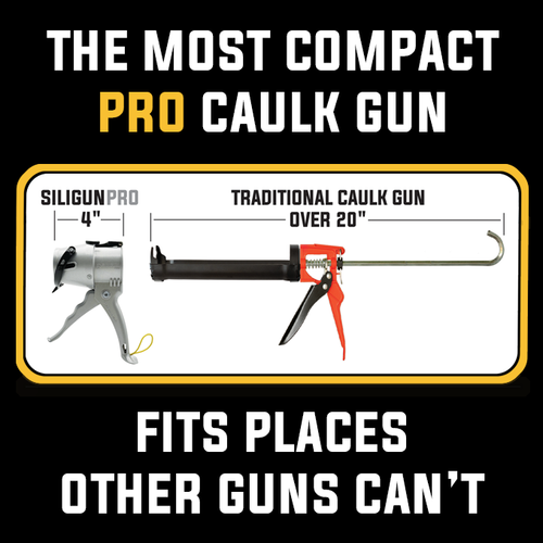 SILIGUN™ PRO Compact 24:1 Caulking Gun - Scraper Kit SILIGUN™