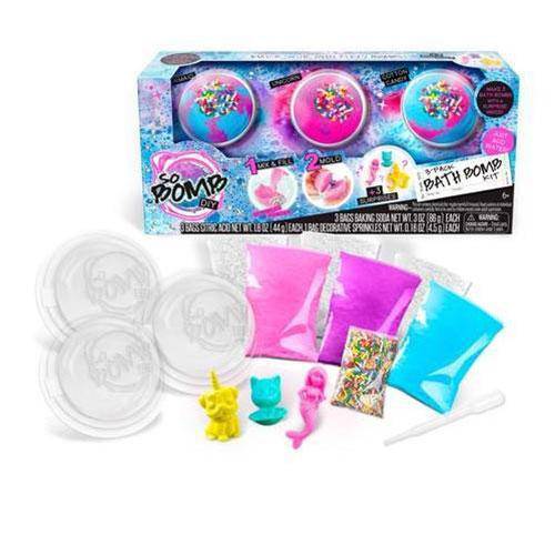 ToyShnip So Bomb DIY - Bath Bomb 3 Pack - Mermaid/Unicorn/Cotton Candy