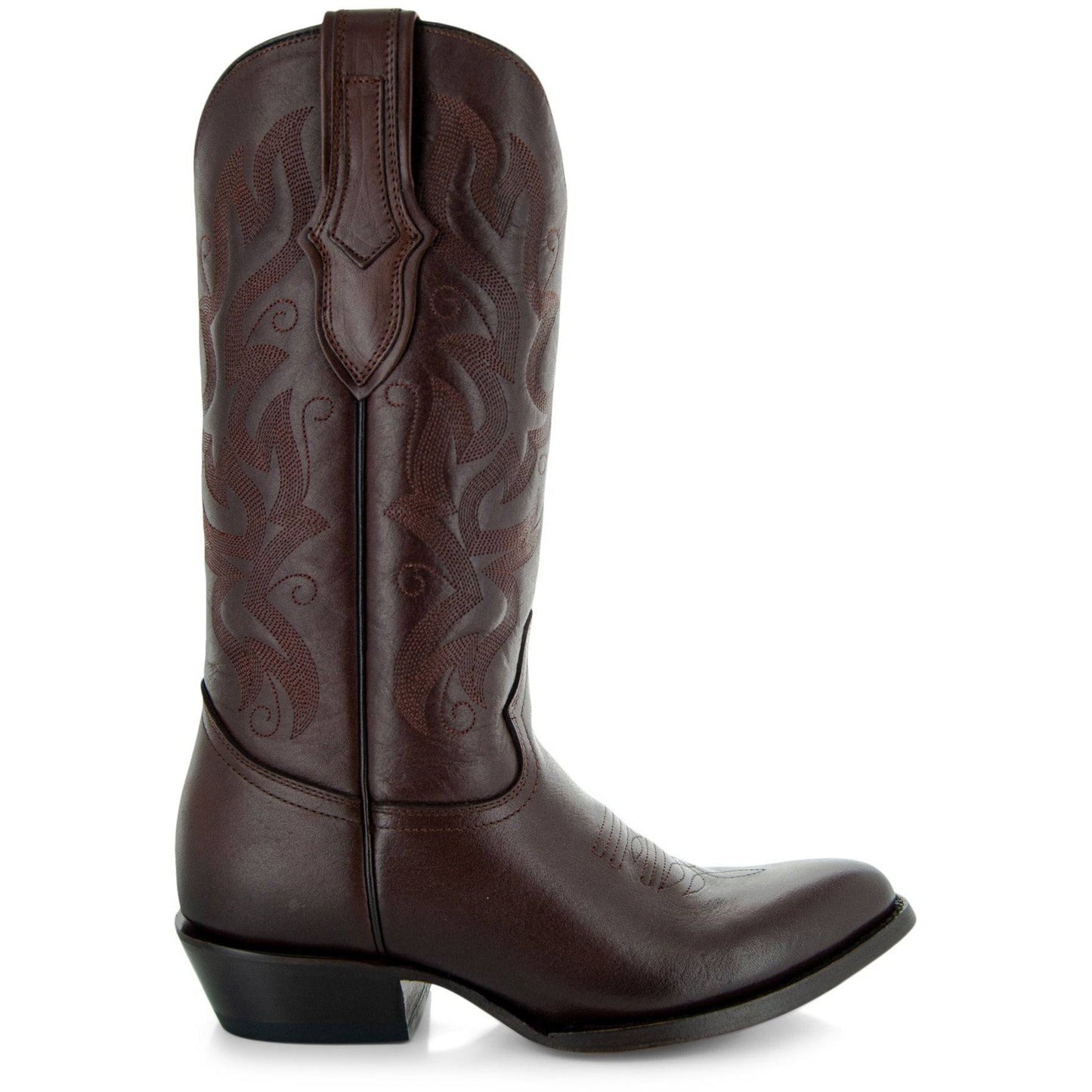 Soto Boots Cowboy Dress Boots | Mens Classic Round-Toe Boots (H7001-Brown)
