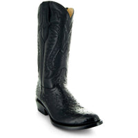 Soto Boots Soto Boots Men's Black Ostrich Print Cowboy Boots (H7002)