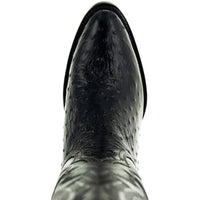 Soto Boots Soto Boots Men's Black Ostrich Print Cowboy Boots (H7002)