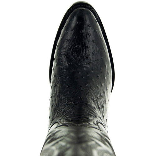Soto Boots Soto Boots Men's Black Ostrich Print Cowboy Boots (H7002)