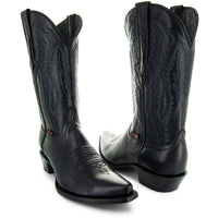 Soto Boots Men's Snip Toe Cowboy Boots Black (H50030) | Soto Boots